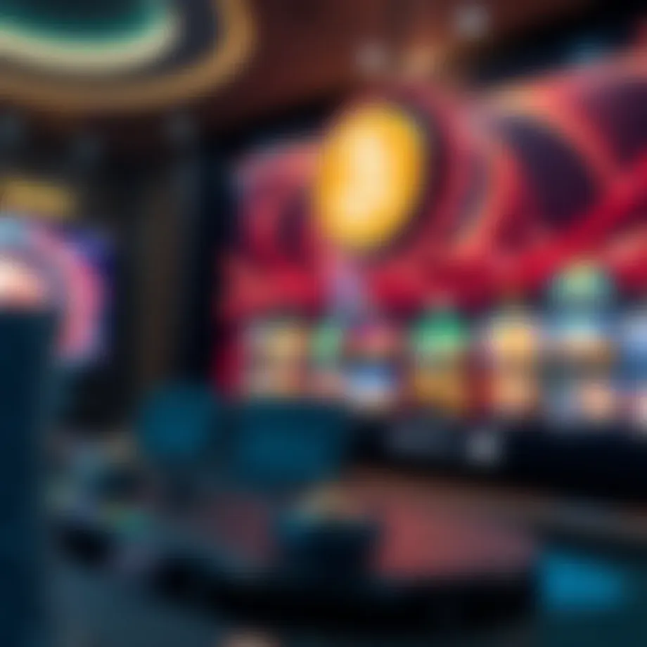 An overview of a Bitcoin casino interface showcasing games