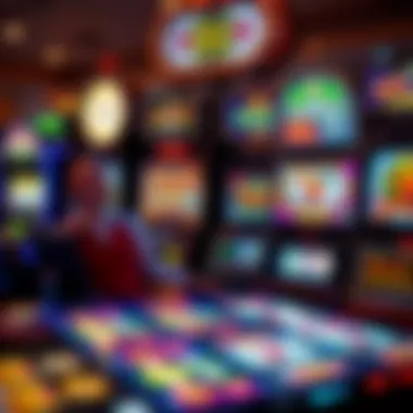An assortment of different slot machine types, including themed and progressive
