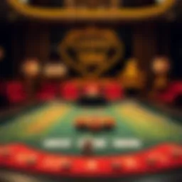 A strategic layout of a casino gaming table
